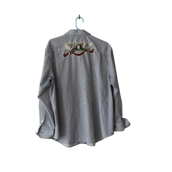 Quacker Factory Women Holiday Striped Shirt Santa Snowman Christmas Size XL - Picture 8 of 10